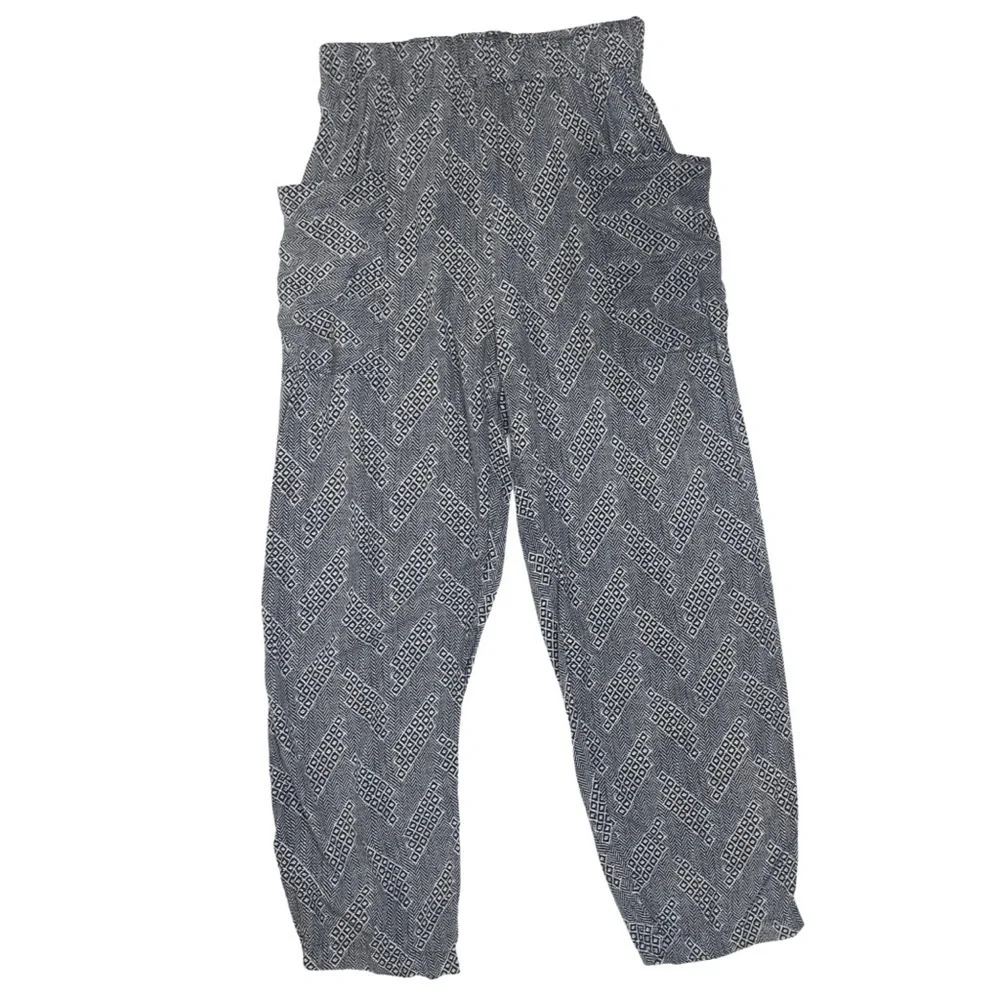 Urban Outfitters Navy and White Harem Pants Sz S
